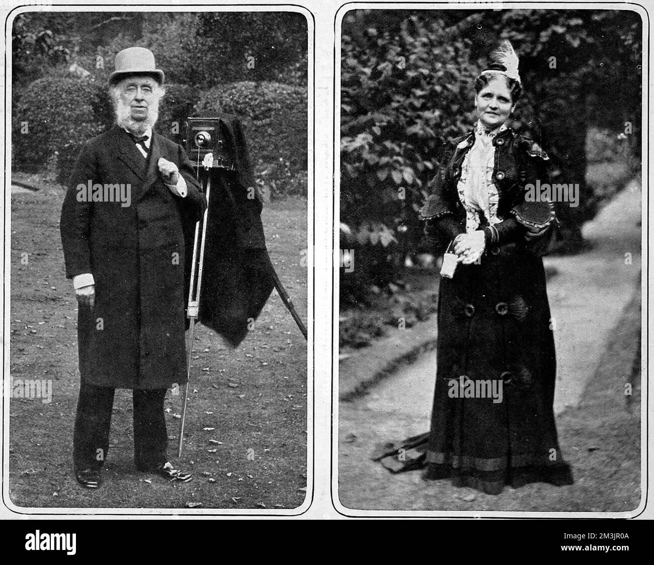 Accompanying the obituaries of of Sir Benjamin Stone (1838-1914) and Lady Stone who died on July 2nd and 6th respectively. Stone was a businessman and Conservative M.P. as well as a prolific amateur photographer.     Date: 1914 Stock Photo