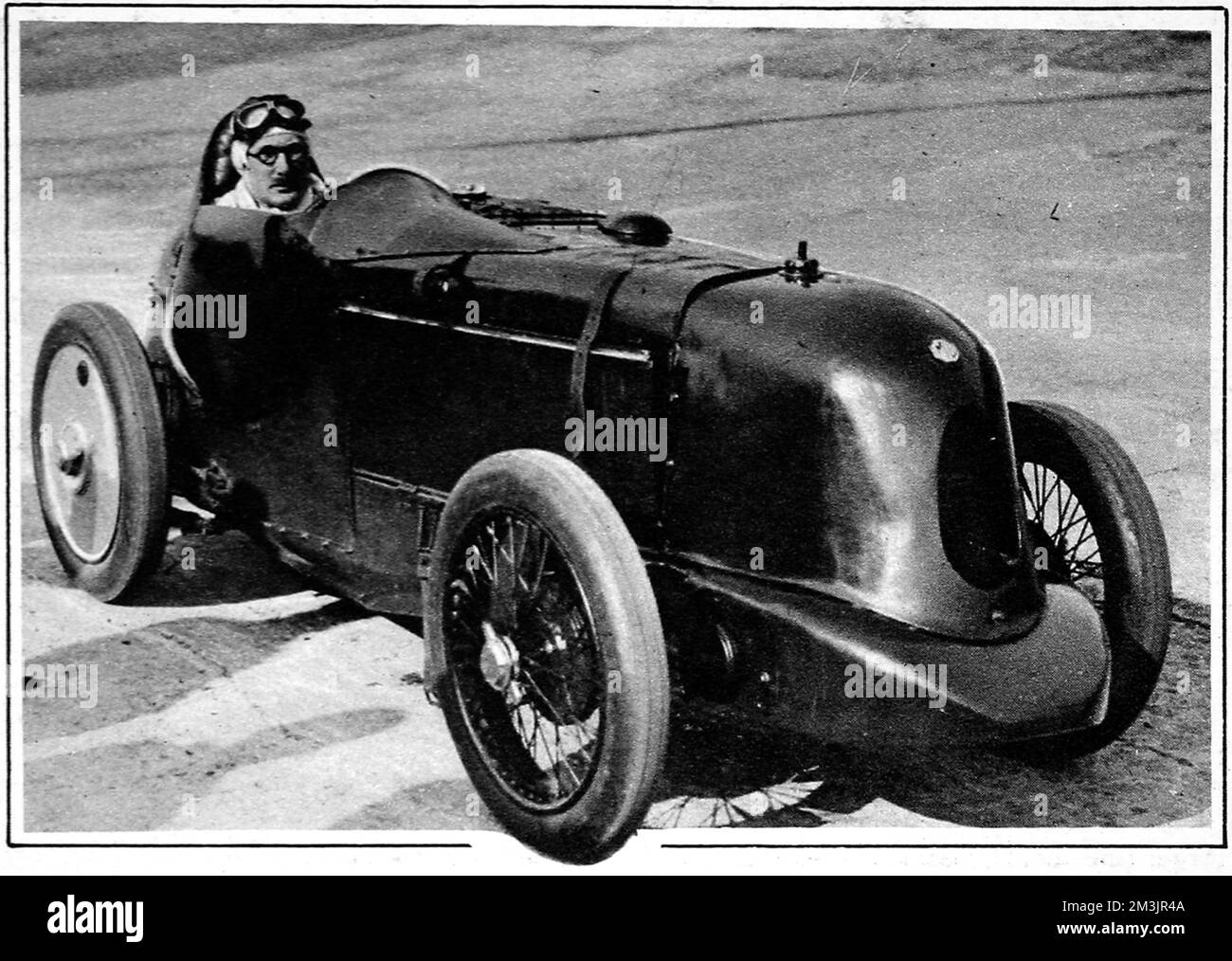 Breaker of Sir Malcolm Campbell's world speed record for 'baby' cars seen here in his M.G. Midget. Eyston established more records during his racing career than virtually any other driver, and broke the land speed record three times in 'Thunderbolt'.     Date: March 21st 1931 Stock Photo