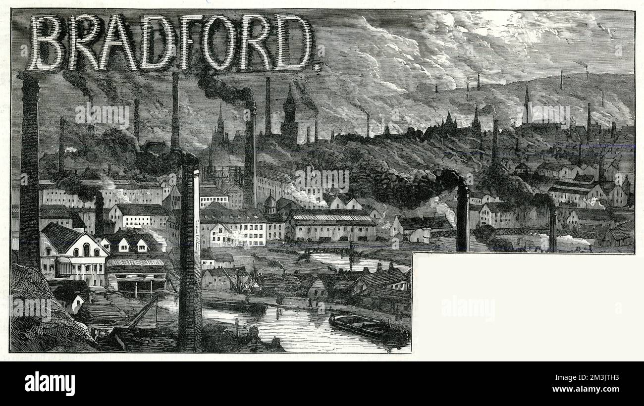 View of the industrial factories of Bradford in the week that the