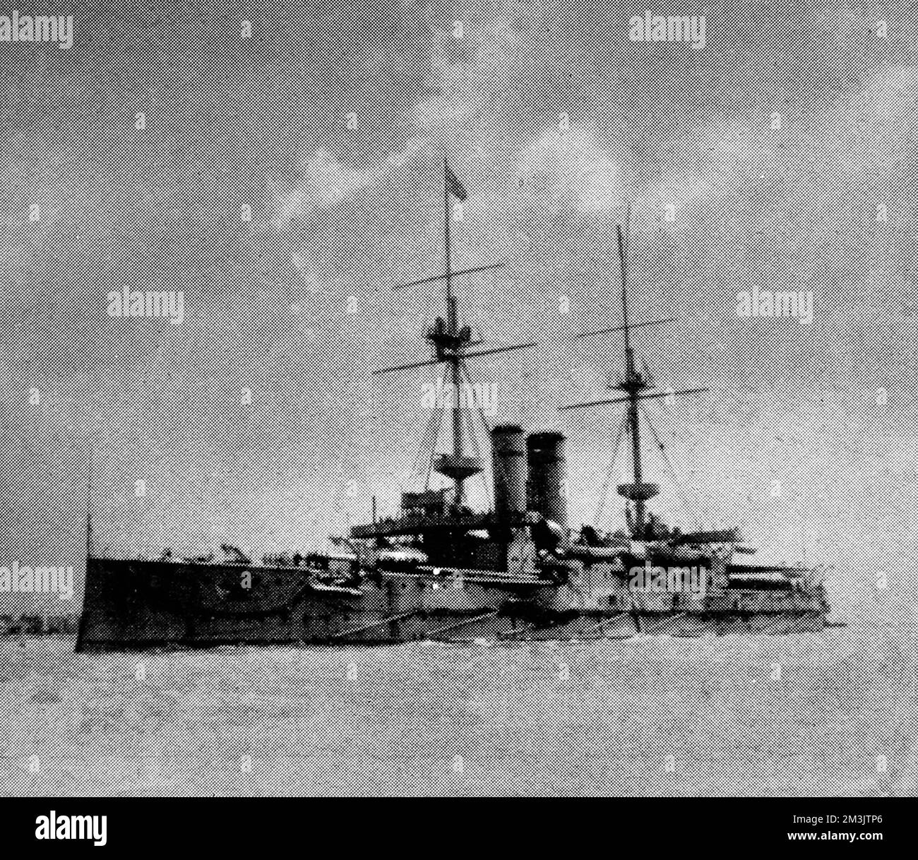 HMS 'Goliath', 1907. Stock Photo