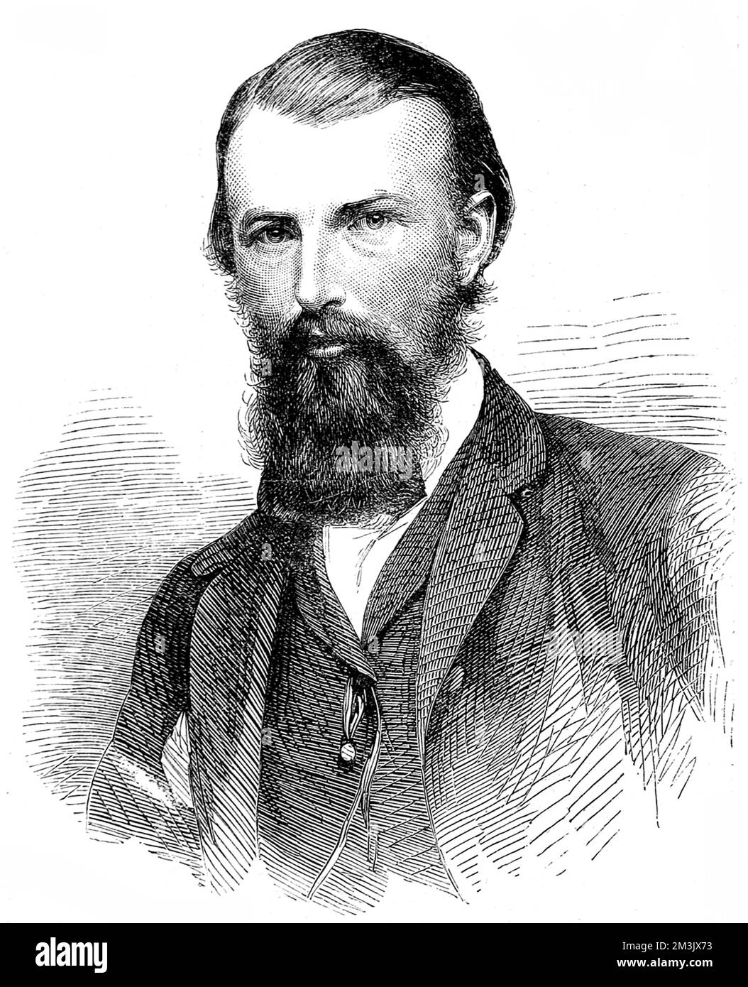 William John Wills (1834 - 1861), Australian surveyor and explorer, pictured in 1860.   Wills was born in England and emigrated to Australia in 1852, joining the staff of Melbourne's observatory. In 1860 he joined Robert O'Hara Burke's expedition to travel across the continent of Australia from South to North, by foot. Burke, Wills and John King reached the north shore of Australia, but only King survived the return journey to Melbourne. Stock Photo