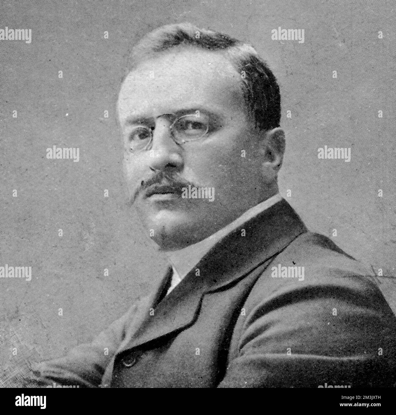 Sven Anders Henin (1865 - 1952), Swedish explorer and geographer.  1909 Stock Photo