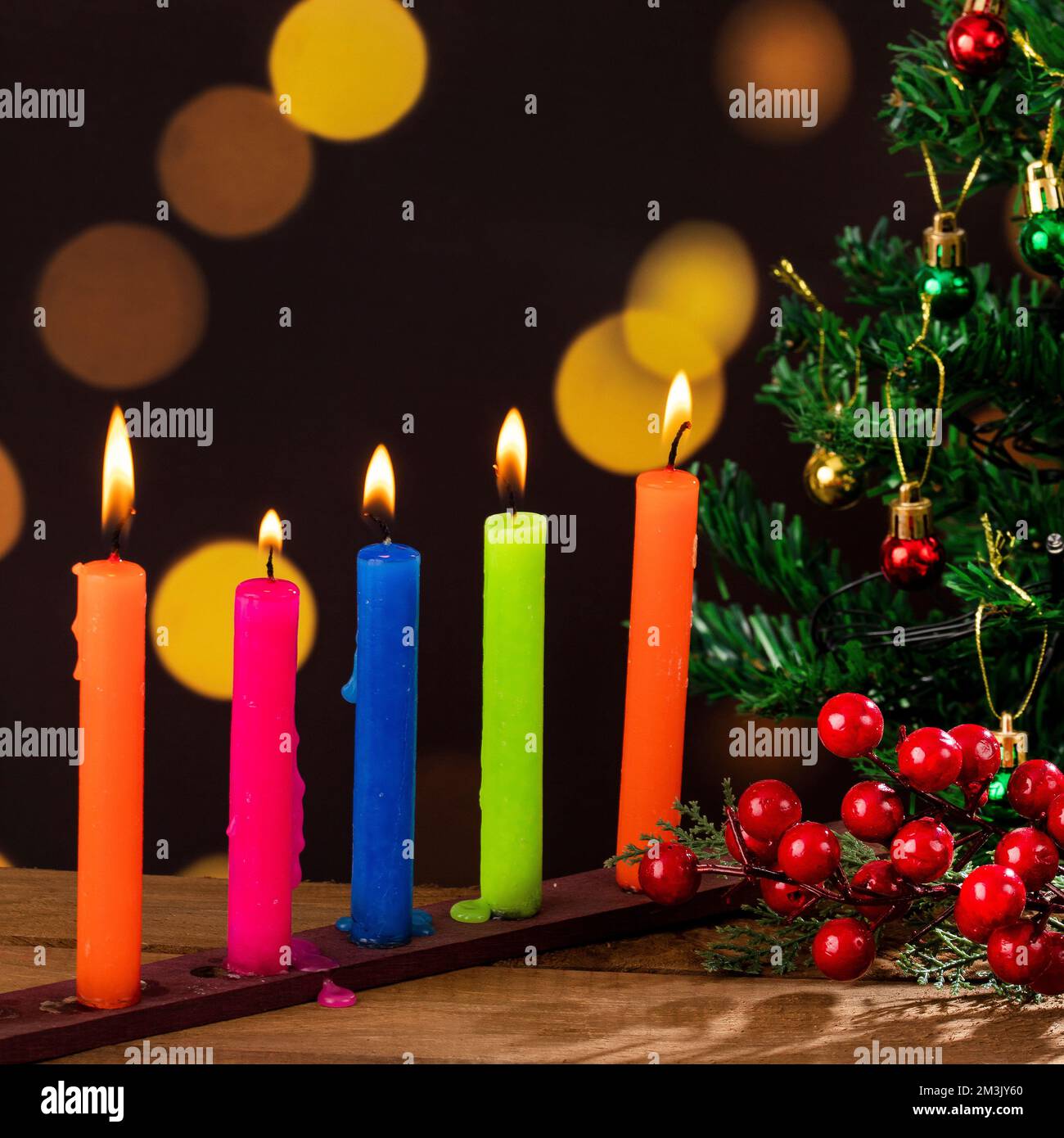 Day of the candles, traditional Colombian festival Stock Photo Alamy