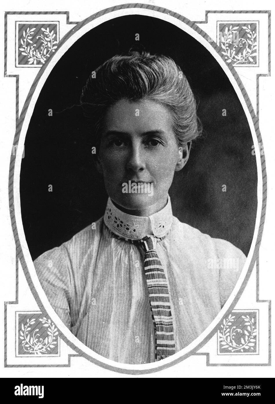 Edith Cavell was executed during World War One, with the charge of assisting allied soldiers to escape. She worked for the Red Cross in a Belgium hospital where many of the Allied soldiers treated there managed to escape to Holland.  In 1915 German authorities arrested Cavell and kept her in solitary confinement until she gave a false confession. Her execution received worldwide sympathetic media coverage.  1915 Stock Photo