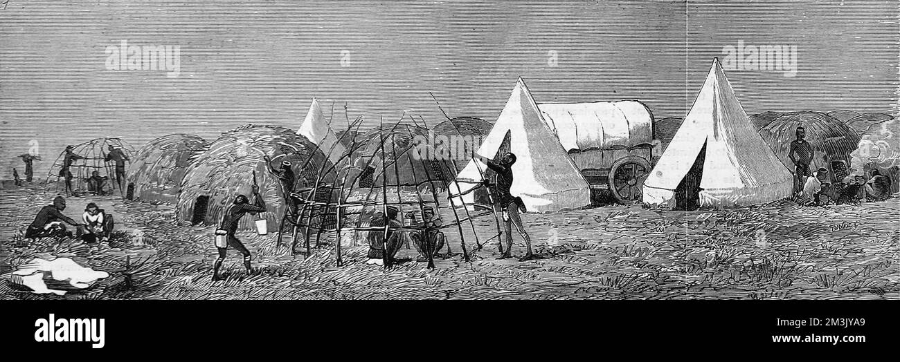 The Zulu Wars. The restoration of Cetewayo (Cetshwayo) Stock Photo