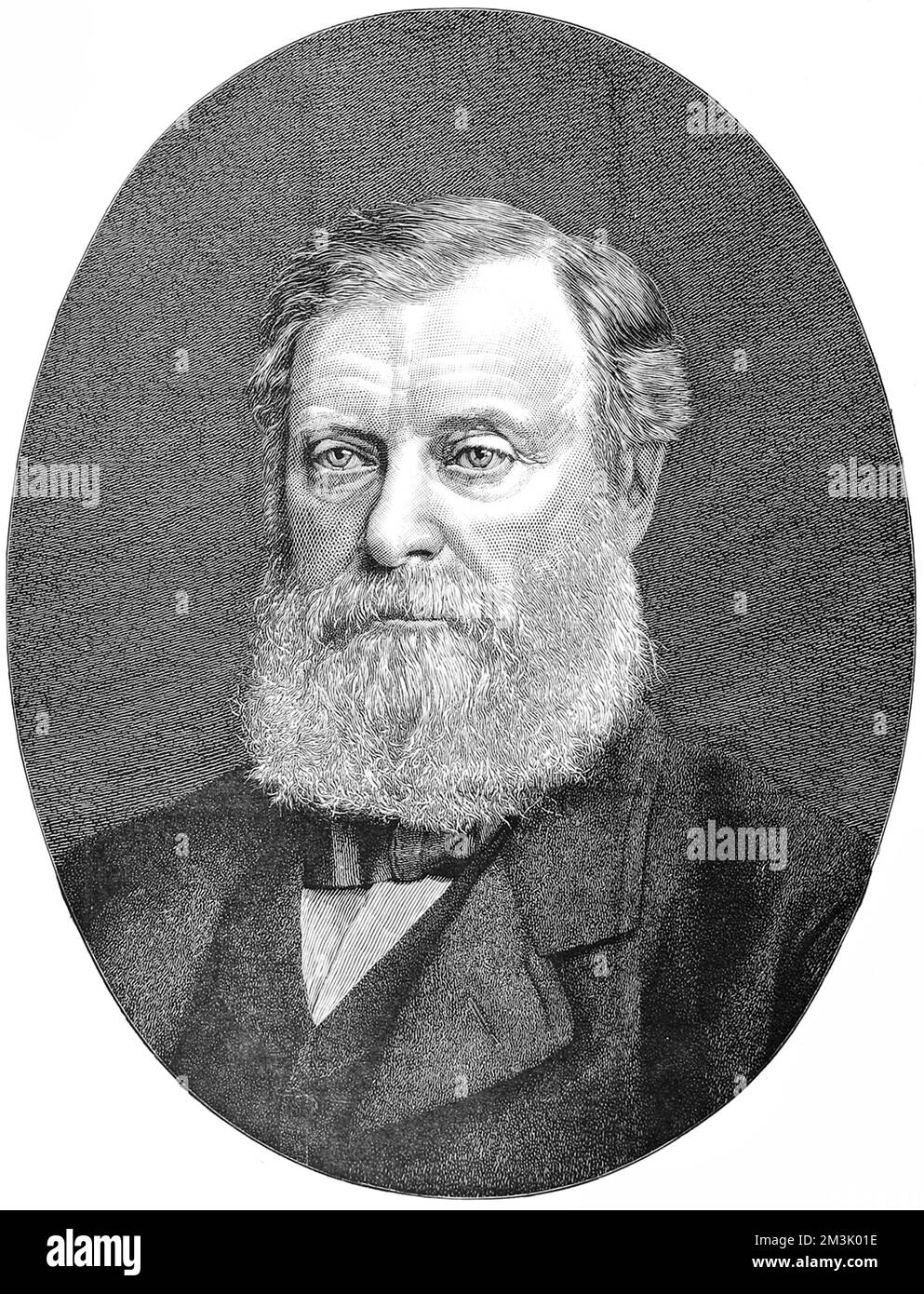 William Edward Forster (1819 - 1886), Liberal MP for Bradford and Chief Secretary for Ireland. Stock Photo