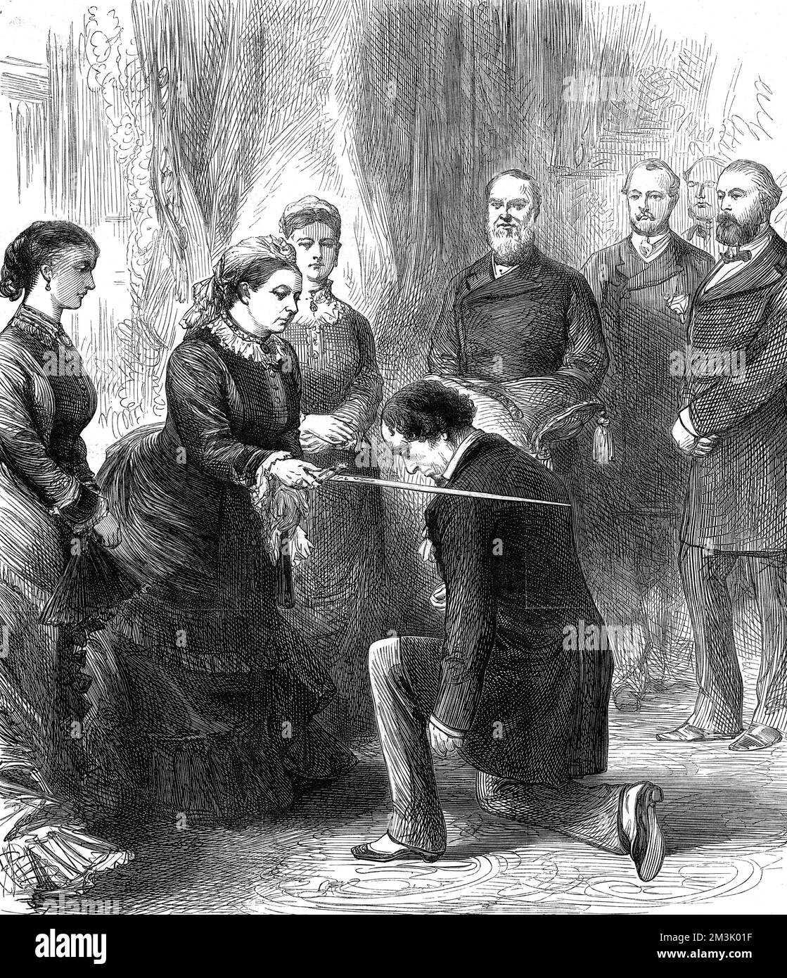 Benjamin disraeli queen victoria disraeli Black and White Stock Photos