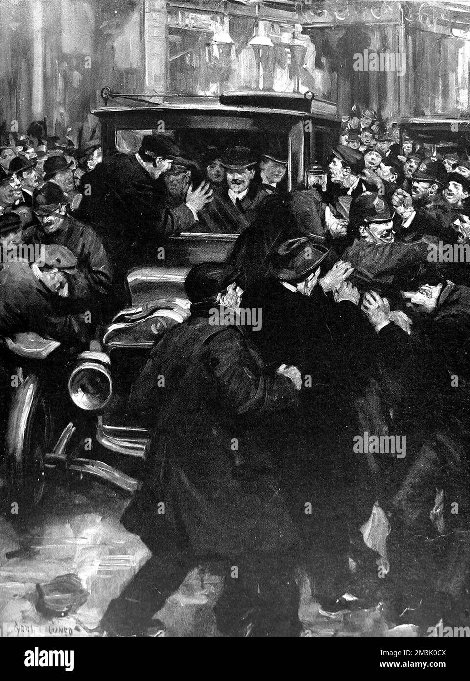 a-crowd-of-anti-home-rulers-attacking-the-car-carrying-winston-leonard