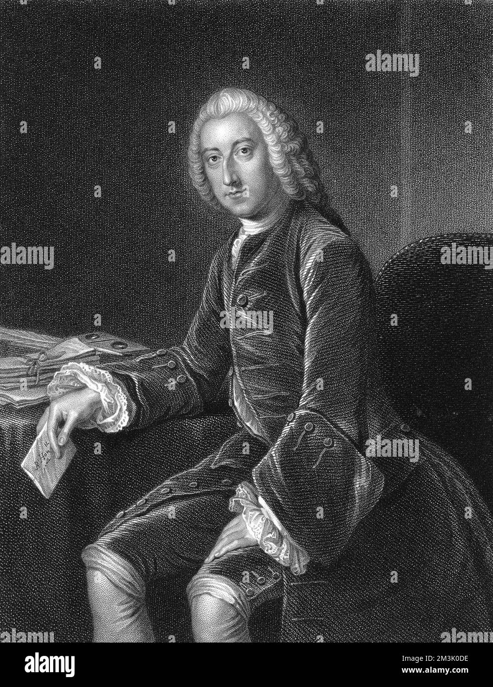of William Pitt, 1st Earl of Chatham (1708 - 1778), English Statesman and orator who came to be known as Pitt the Elder. His second son was William Pitt (the Younger), who became British Prime Minister when aged only 24. Stock Photo