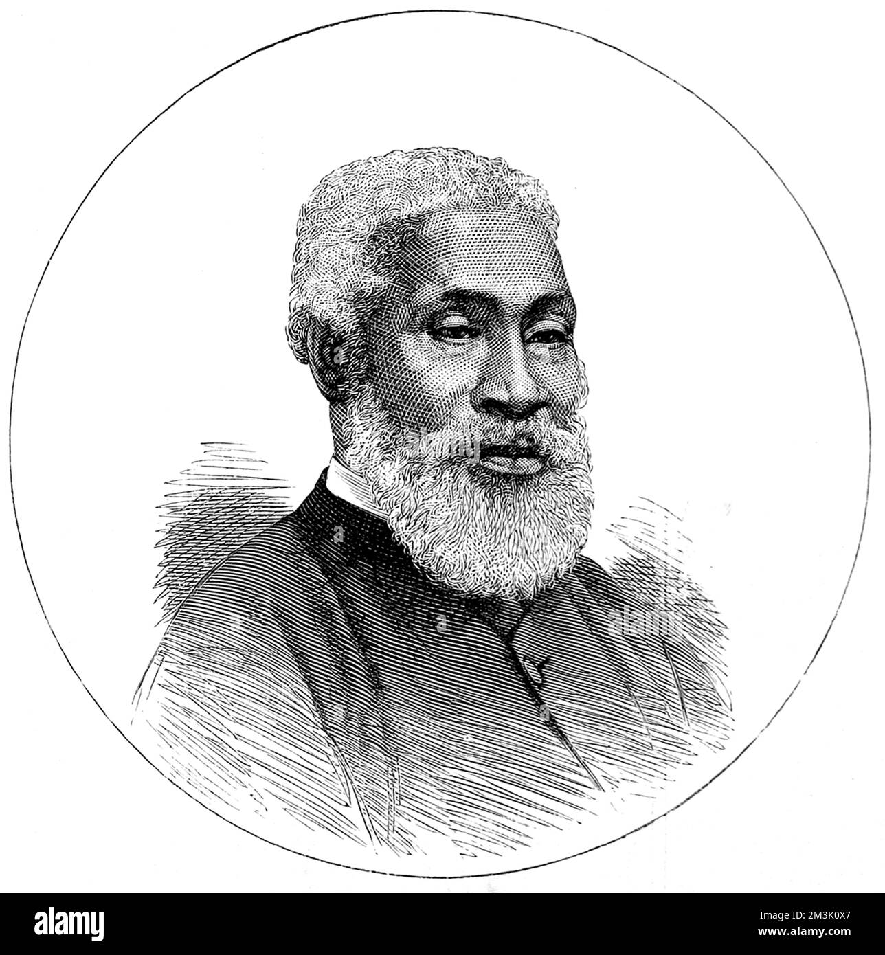 Rev. Josiah Henson (1789 - 1883), ex-slave, minster and abolitionist, pictured in March 1877 when he was in Britain to visit Queen Victoria.  He was believed to be the model for 'Uncle Tom' in Harriet Beecher Stowe's novel, 'Uncle Tom's Cabin'.  1877 Stock Photo