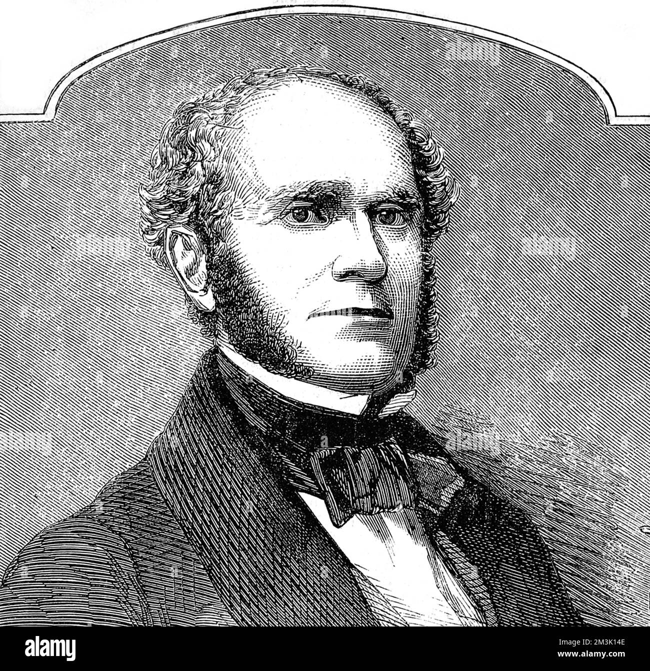 Portrait of Fitzgreene Halleck, a poet first published in 1819, visited England in 1822 and wrote 'Alnwick Castle' as a reminiscence.     Date: 1858 Stock Photo