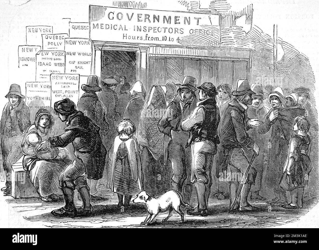 The government inspector s office liverpool 1850 stock photo alamy