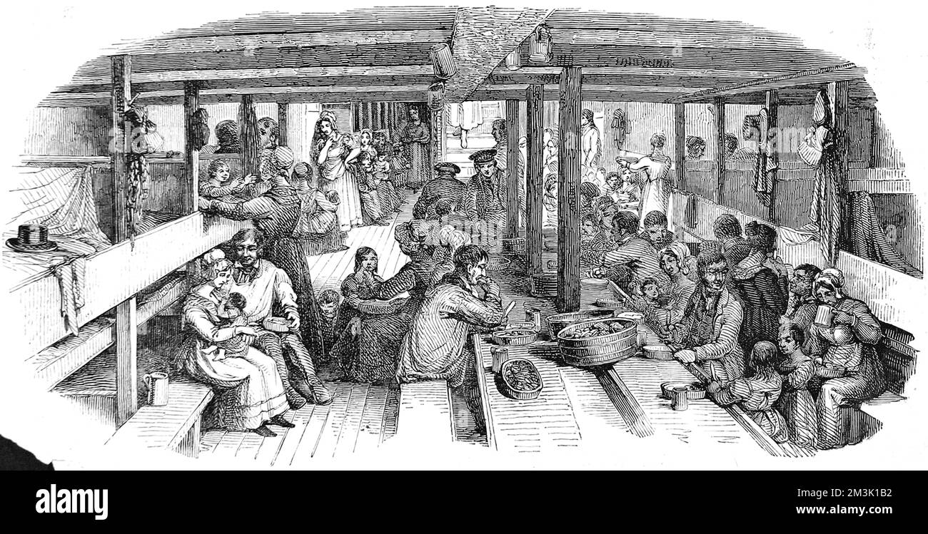 Life Below Decks On Board An Emigrant Ship Heading From Britain To Life Below Decks On Board An Emigrant Ship Heading From Britain To
