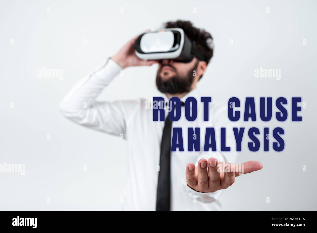 Conceptual caption Root Cause Analysis. Conceptual photo Method of Problem Solving Identify Fault or Problem Stock Photo
