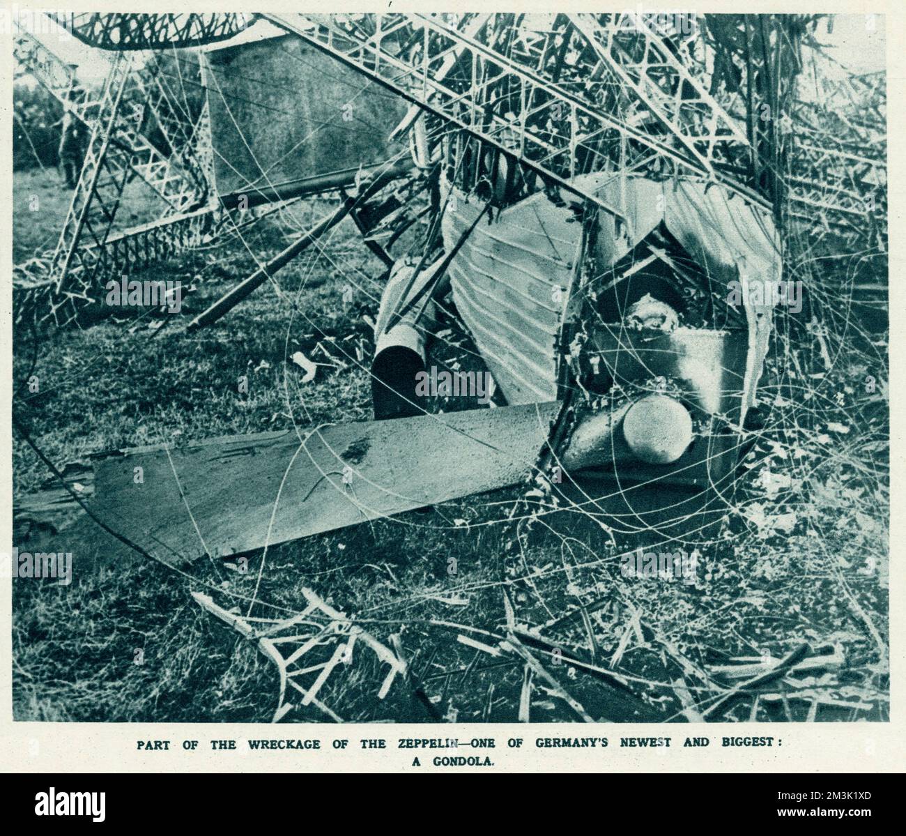 Zeppelin Fragments A gondola, part of the wreckage of a German zeppelin Stock Photo - Alamy