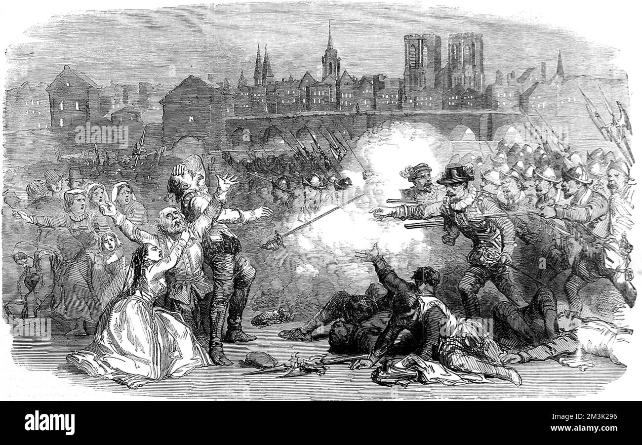 The Huguenots at Her Majesty's Theatre, London 1858 Stock Photo