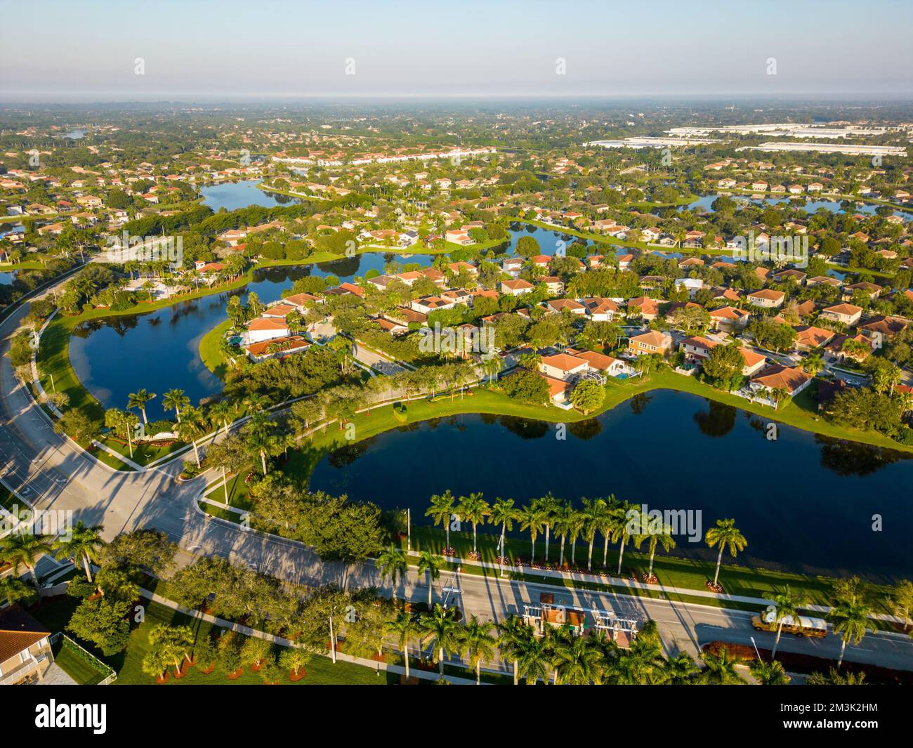 Upscale homes in Weston Florida USA Stock Photo Alamy