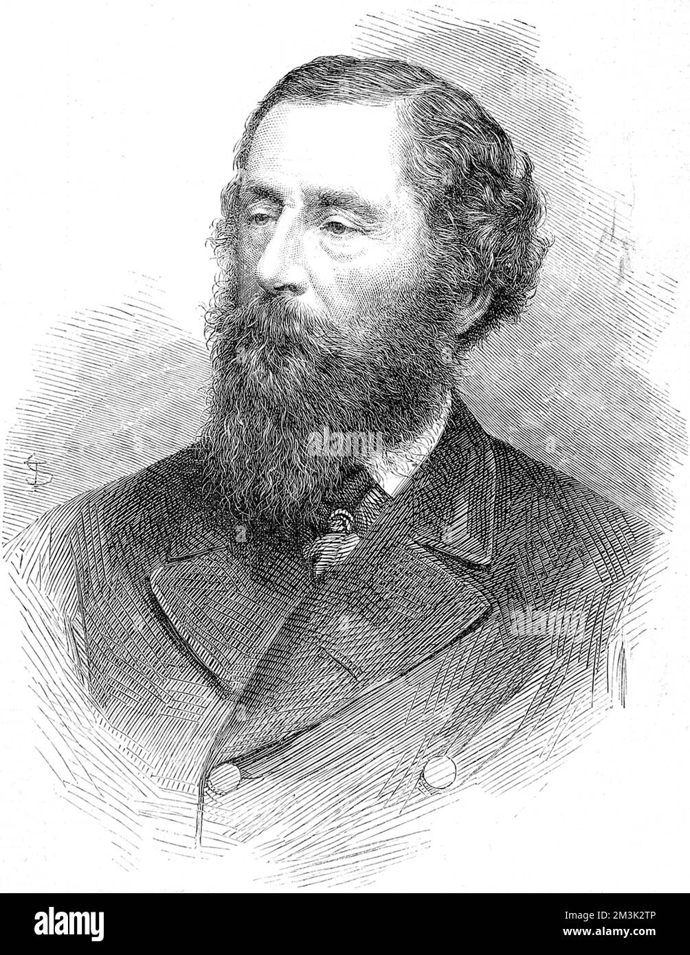 James Hamilton (1811 - 1885), 2nd Marquis of Abercorn, later 1st Duke of Abercorn, serving as Lord Lieutenant of Ireland.  1866 Stock Photo