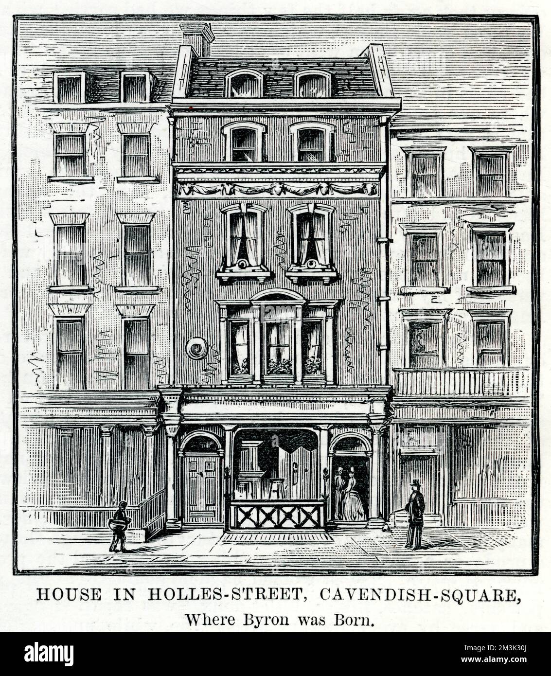 House in Holles Street, Cavendish Square, London, where Gordon
