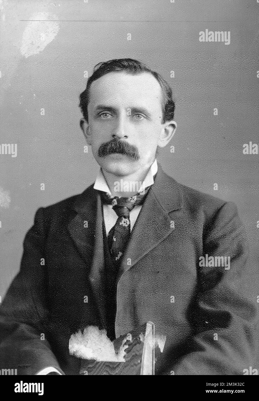 Sir James Matthew Barrie (1860 - 1937), the Scottish novelist and dramatist, pictured c.1900.     Date: 1900 Stock Photo