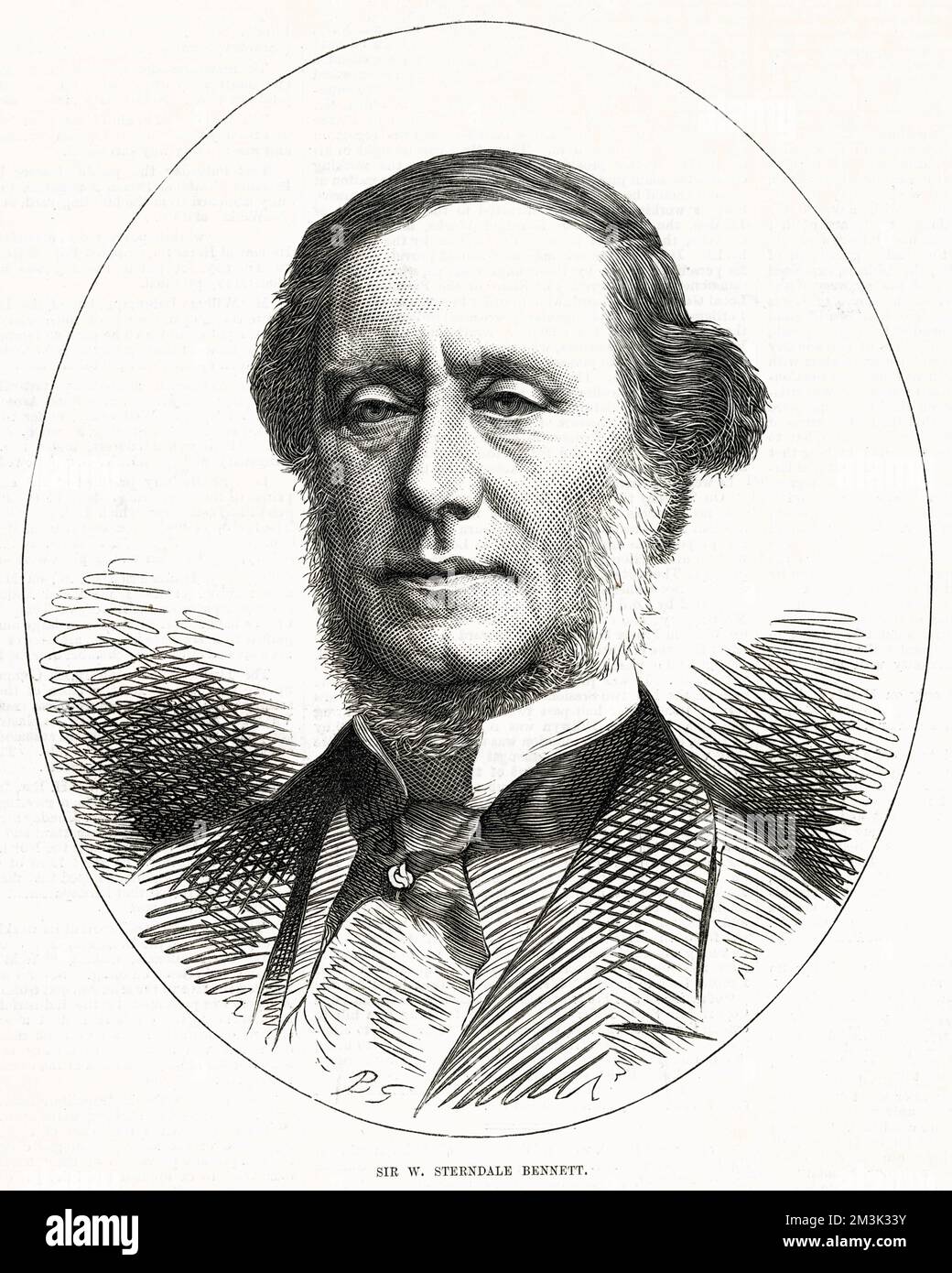 Sir William Sterndale Bennett (1816 - 1875), English composer. Stock Photo