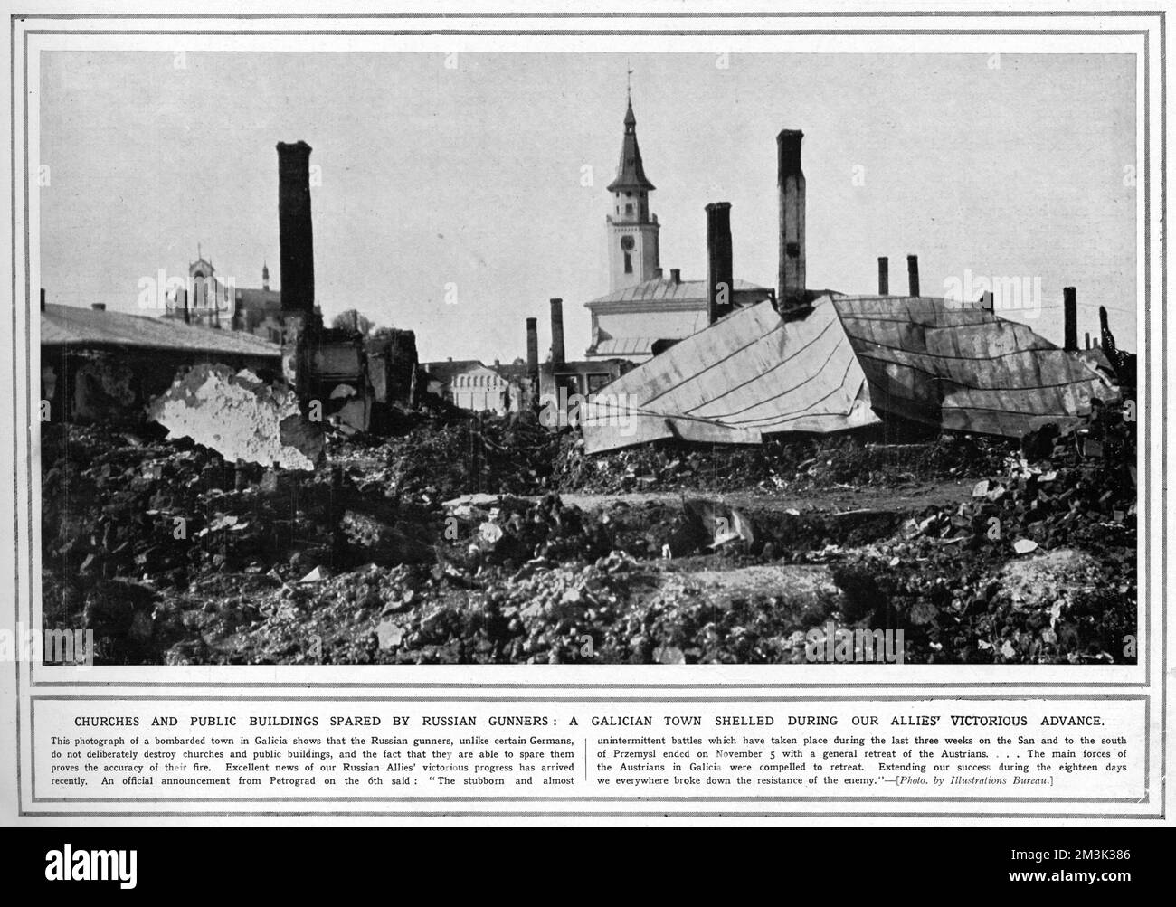 Sparing the churches and public buildings Date 1914 Stock Photo Alamy