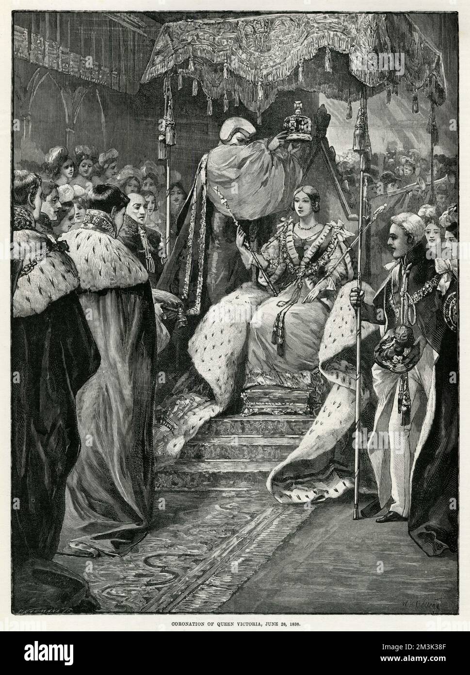 The Coronation of Queen Victoria 1838 Stock Photo Alamy