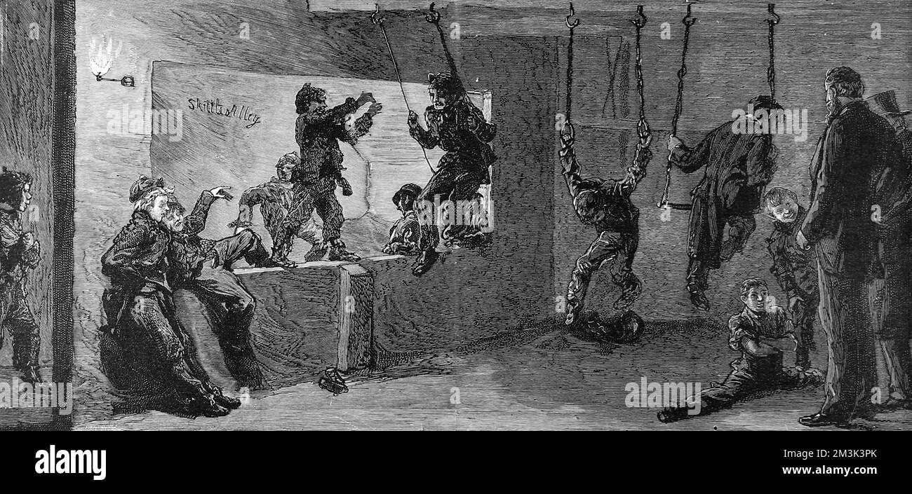 Youth Club in Islington, London 1887 Stock Photo - Alamy