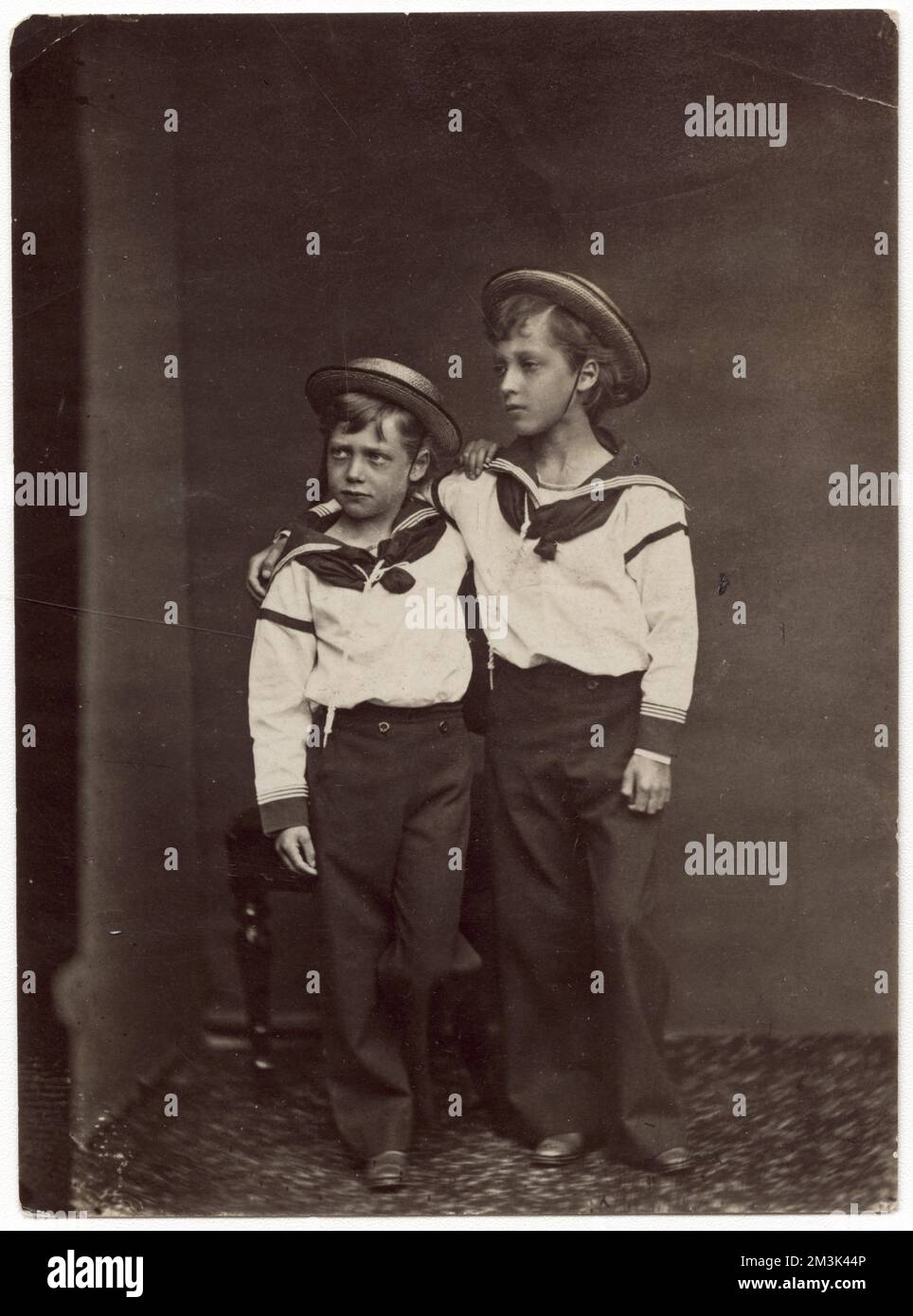 King George V and the Duke of Clarence Stock Photo