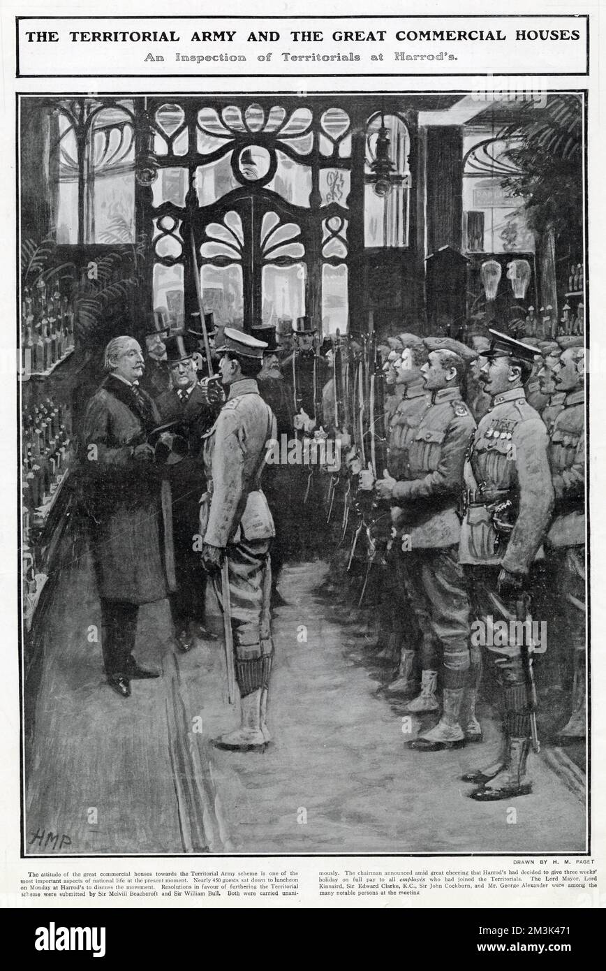 Harrods london 1909 hi-res stock photography and images - Alamy