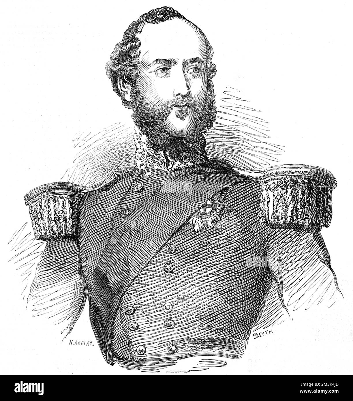George William Frederick Charles, Duke of Cambridge (1819-1904), cousin of Queen Victoria and Commander-in-Chief of the British Army.  1850 Stock Photo