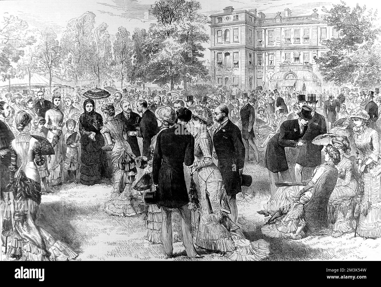 Royal Garden Party at Marlborough House, London 1881 Stock Photo