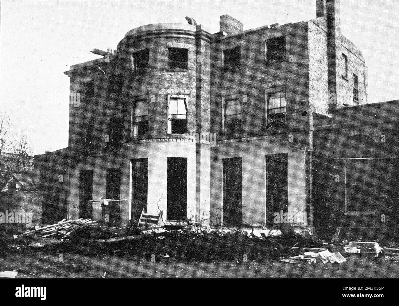 Exterior of Broomfield, Clapham, London. This house was the home of