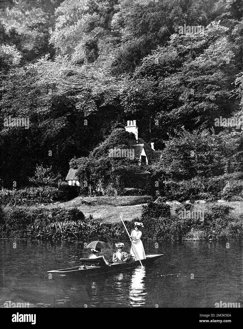 Cliveden Reach, River Thames 1908 Stock Photo - Alamy