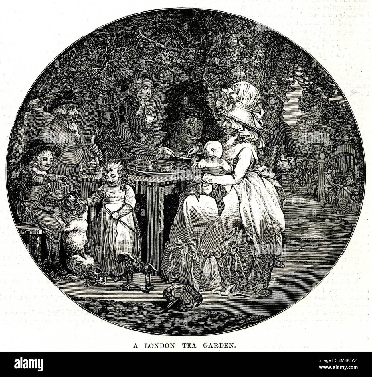 Tea in the garden 18th century hi-res stock photography and images - Alamy