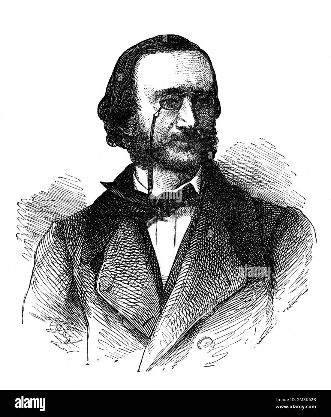 Jacques Offenbach (1819 - 1880), German composer  1876 Stock Photo