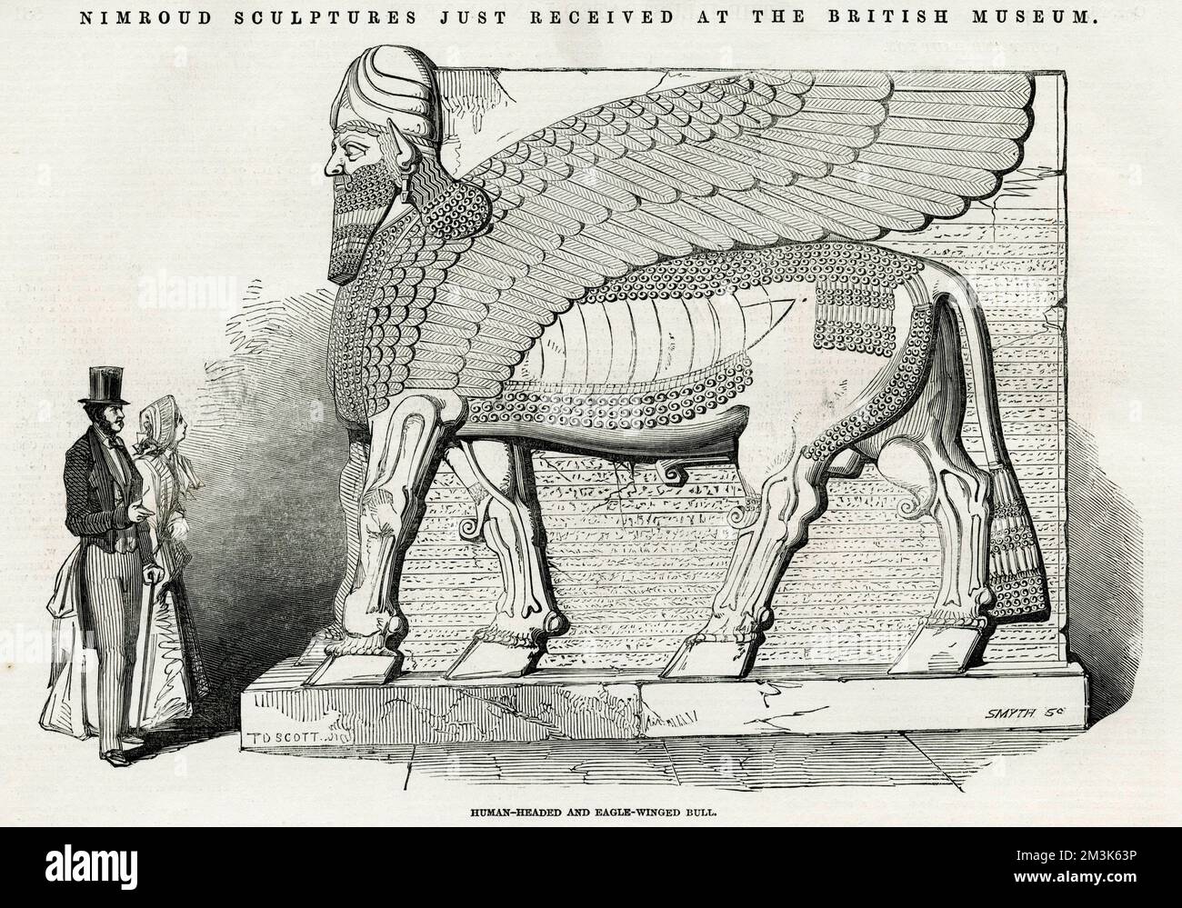 Lamassu Sculpture at the British Museum, London Stock Photo