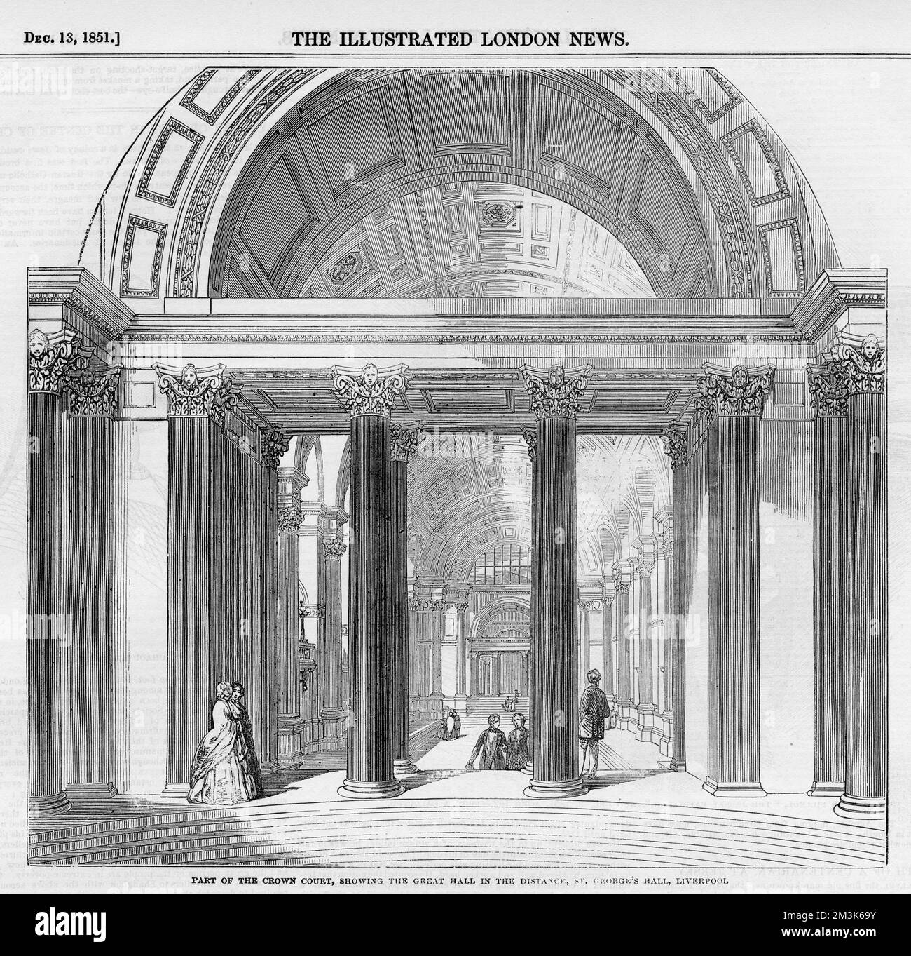 Crown Court, Liverpool 1851 Stock Photo - Alamy