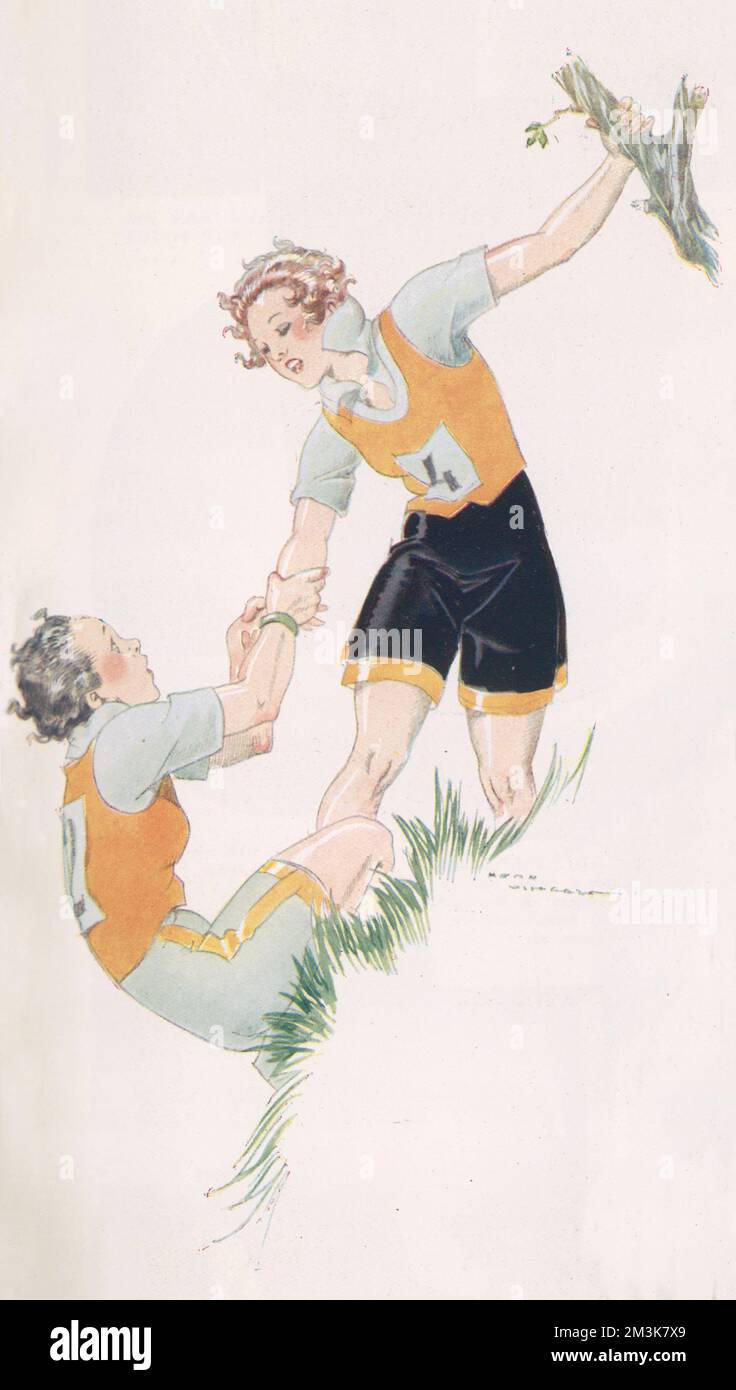 Helping fellow runner hires stock photography and images Alamy