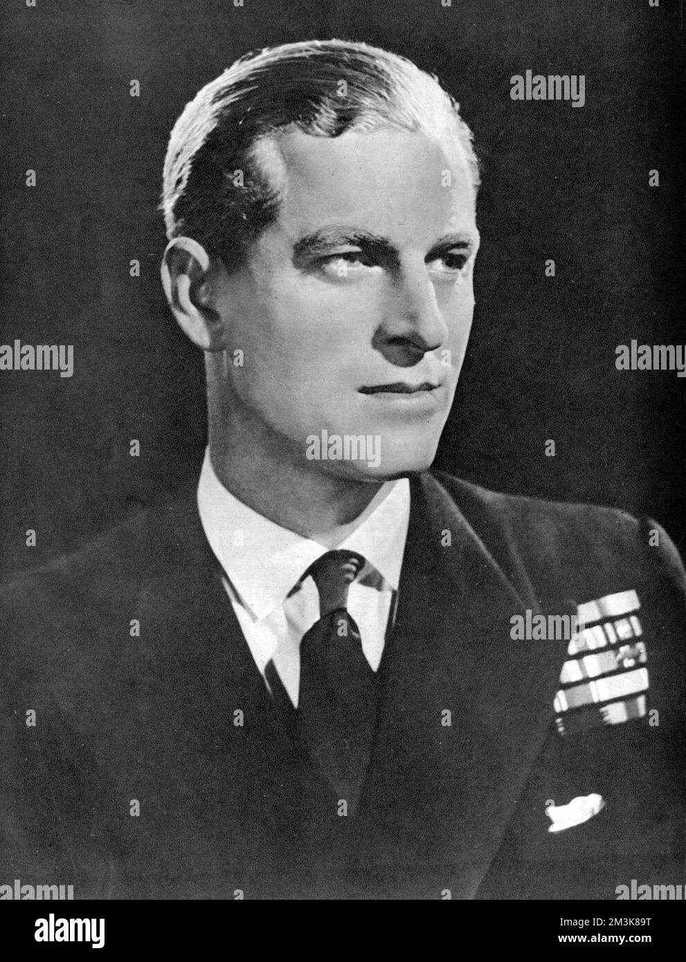 Lieutenant Philip Mountbatten Stock Photo Alamy