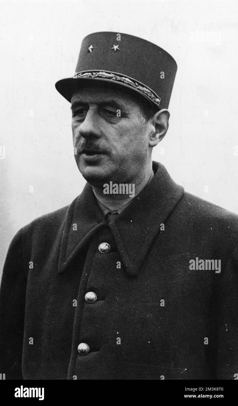 Charles de Gaulle (18901970) French soldier and statesman. Date 1941