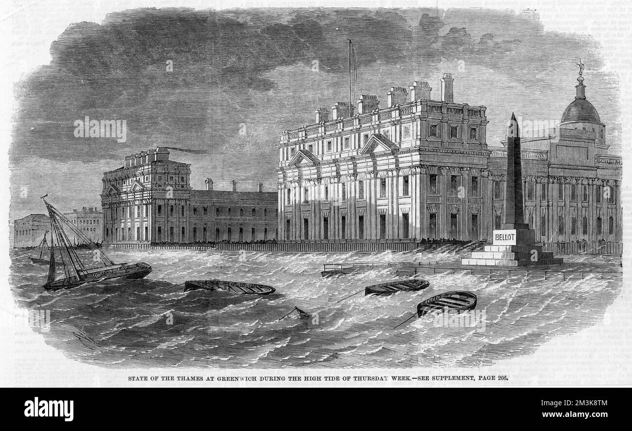 GREENWICH HIGH TIDE Stock Photo Alamy