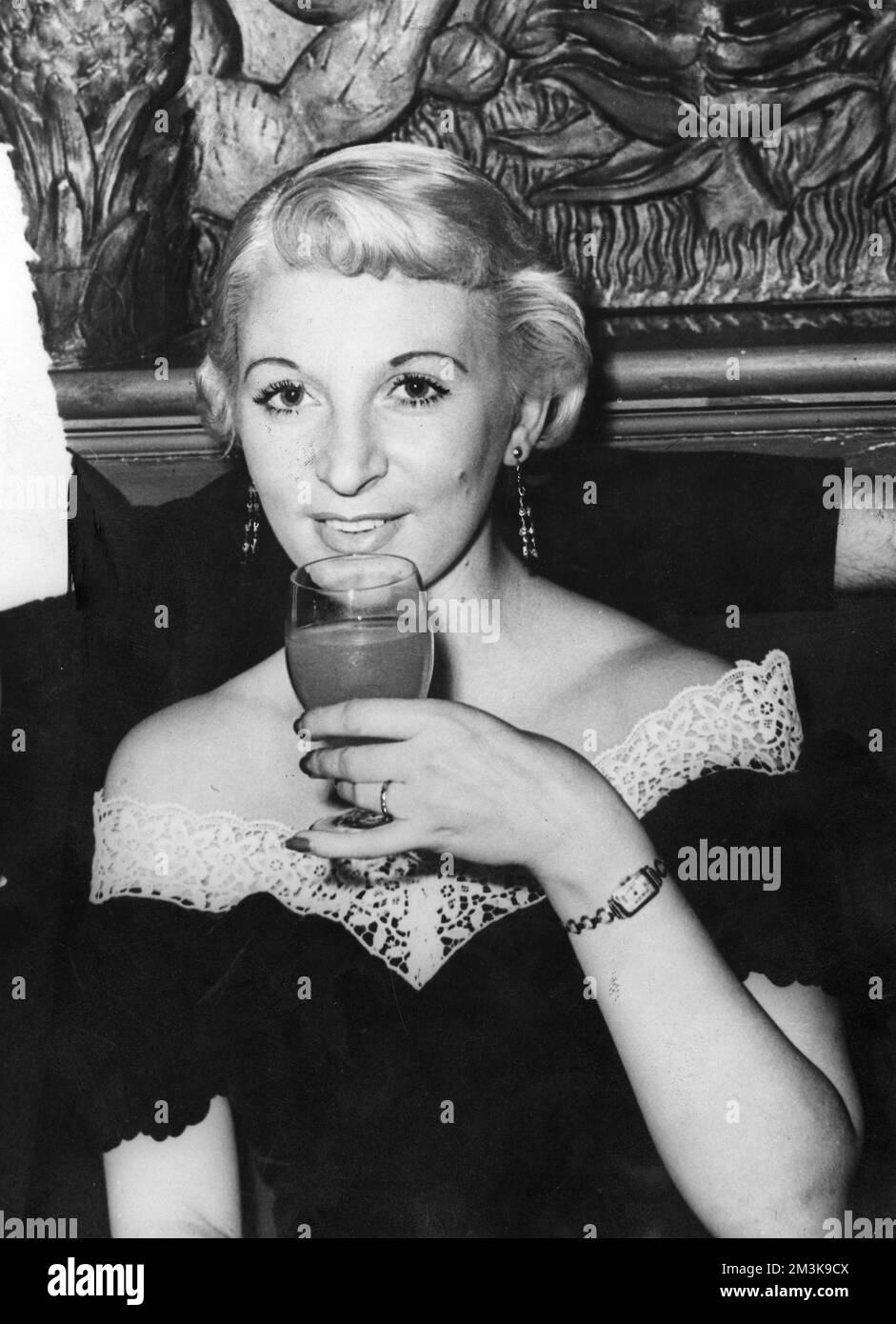 Ruth Ellis who was sentenced to death for the murder of her lover. She was the last woman to be hanged in Britain. Stock Photo