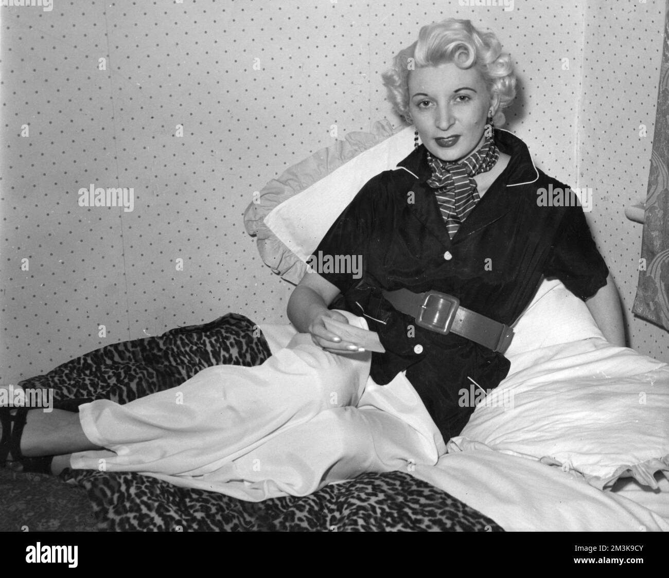 Ruth Ellis who was sentenced to death for the murder of her lover. She was the last woman to be hanged in Britain. Stock Photo