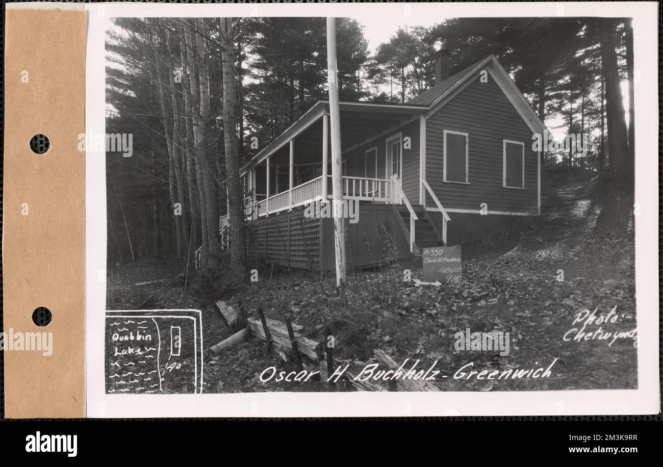 Oscar H. Buchholz, camp, Quabbin Lake, Greenwich, Mass., Oct. 31, 1928