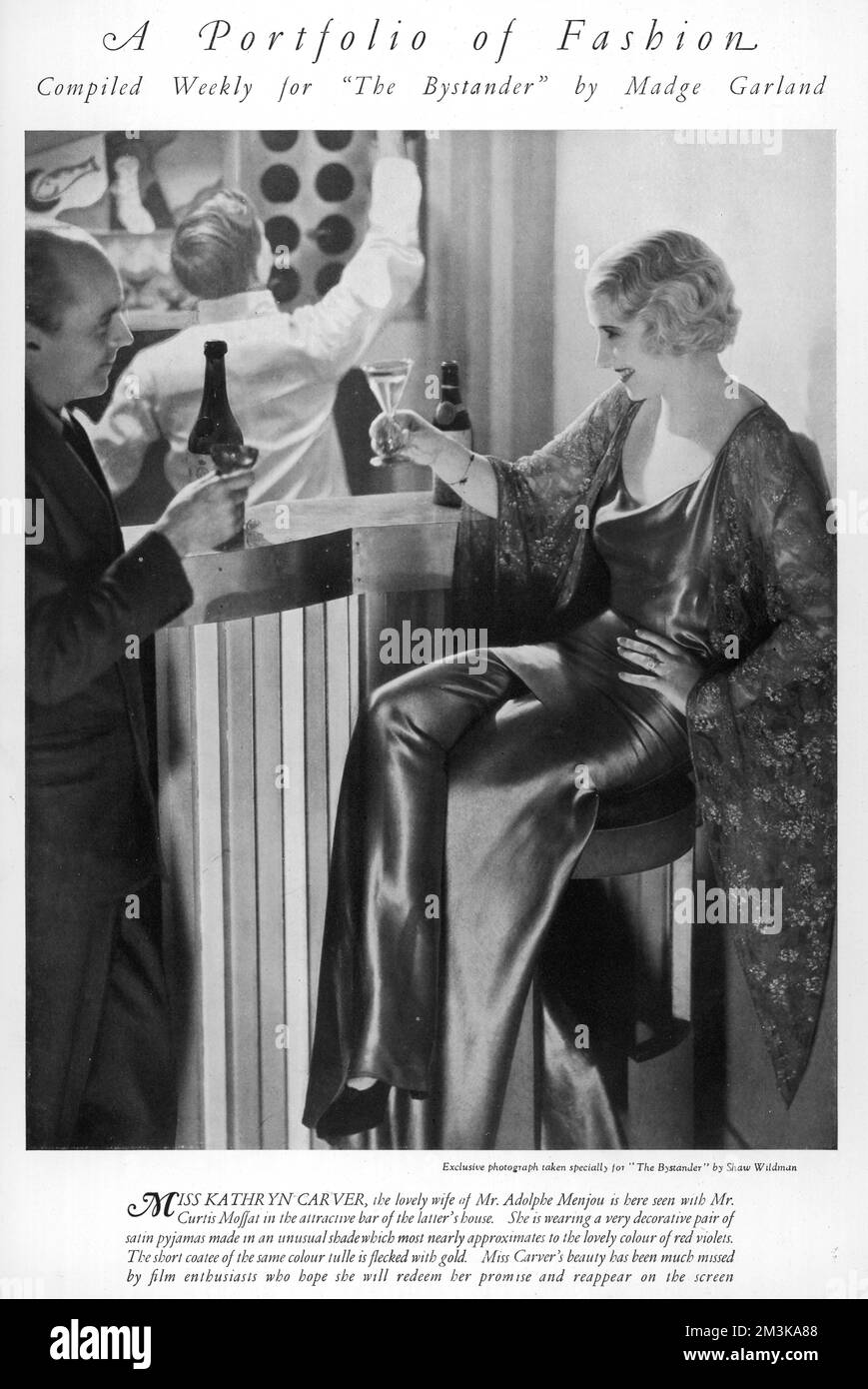 COCKTAIL BAR 1932 Stock Photo