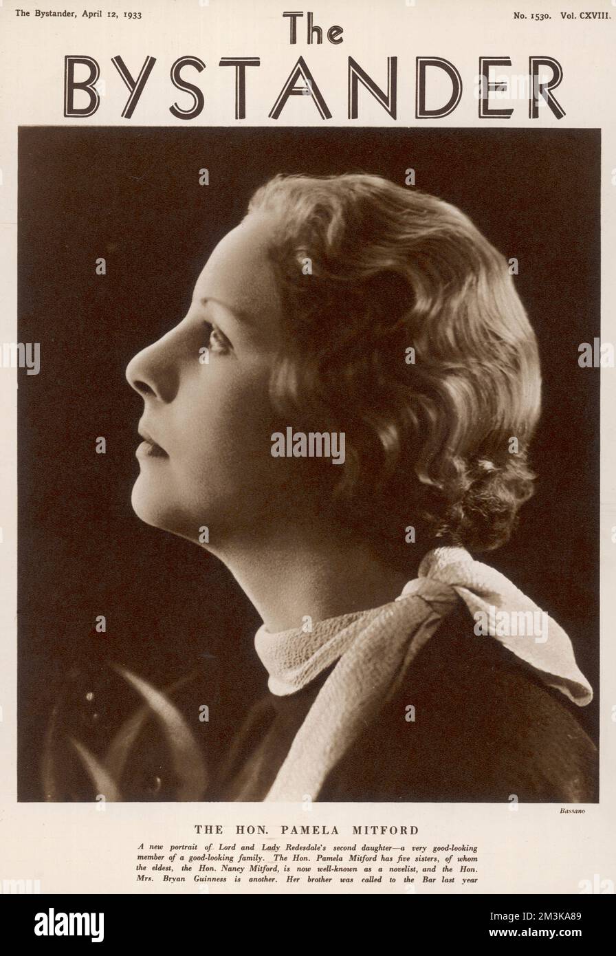 PAMELA FREEMAN MITFORD Second daughter of Baron and  Lady Redesdale; the quietest  of the six infamous Mitford  sisters.  Her siblings  included Nancy, Diana &amp; Unity.     Date: 1933 Stock Photo