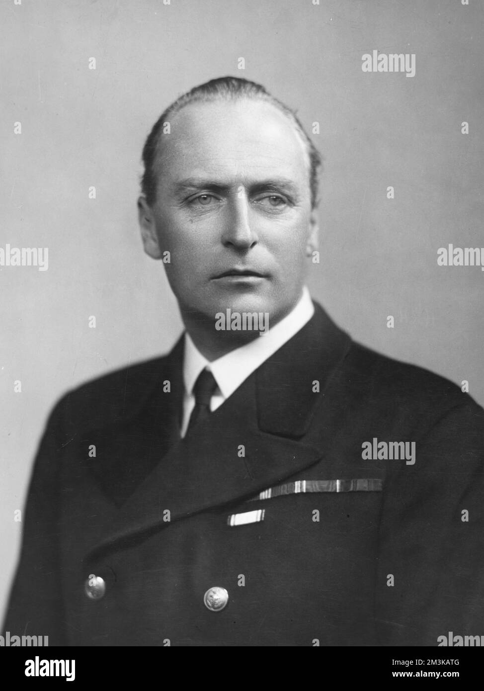 King Olav V of Norway (1903 - 1991), born Prince Alexander Edward Christian Frederik to Prince Carl of Denmark and Princess Maud of Great Britain at Sandringham in Norfolk.  He became known as Prince Olav when his father became King Haakon VII of Norway in 1905.  A well-loved monarch, he reigned from 1957 to 1991.  He was also a proficient athlete, excelling at ski-jumping and winning an Olympic gold in sailing at the 1928 Olympics.  He was the last surviving grandchild of King Edward VII and Queen Alexandra when he died in 1991.  c.1940 Stock Photo