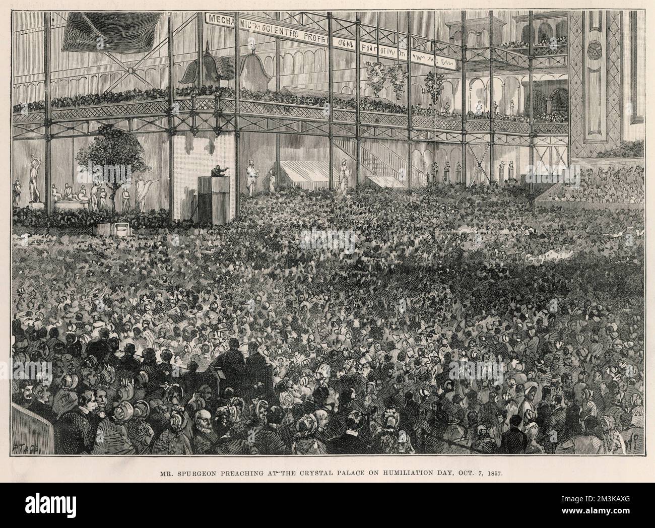 Spurgeon preaching at Crystal Palace Stock Photo - Alamy