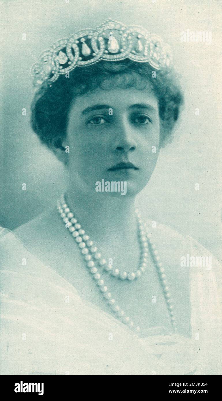 Princess Anastasia of Greece, formerly Mrs W.B. Leeds, born Nonnie May Stewart.  Nancy came from a wealthy family and had previously married well twice before.  Her marriage to Prince Christopher of Greece took place on 1 January 1920 in Switzerland after a long, six year engagement.  Her fortune helped the Greek royal family during a particularly penurious period in their history, but she was to die of cancer just three years after her marriage.     Date: 1920 Stock Photo